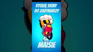 💧Rysuję skiny do zadymiarzy brawlstars maisie💧 opis  dlaciebie skinidea supercell [upl. by Aikkan]