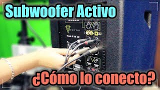 Tutorial Subwoofer y bocinas activas  ¿Cómo conectarlas entre sí [upl. by Attalanta]