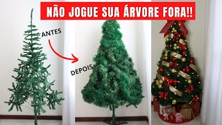 COMO DEIXAR A ARVORE DE NATAL CHEIA E LINDA IGUAL DO SHOPPING  DECORE GASTANDO POUCO [upl. by Mitzl914]