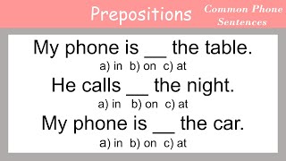 English Grammar Practice English prepositions Practice and Speak English with Common Sentences [upl. by Emelun]