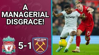 Disgraceful Instant Match Reaction LIVE Liverpool 51 West Ham [upl. by Letti311]