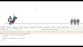 How to hack dinosaur game in chromeTechnical Vidyarthi [upl. by Naryb]