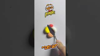 Pringles Logo Color Mixing  satisfying artvideo shortvideo [upl. by Carling]