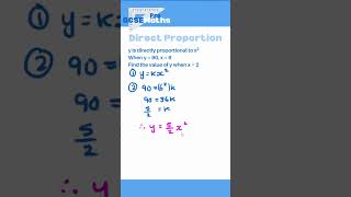 Direct Proportion maths gcse proportion directproportion inverseproportion fractions algebra [upl. by Peacock]