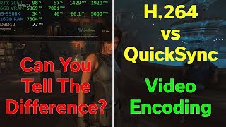 Quick Sync h264 vs X264 Qual Codificador escolher no OBS STUDIO [upl. by Asihtal]