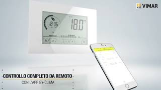 Termostato wifi Vimar Clima Thermo  touch screen e controllo da smartphone [upl. by Soutor]