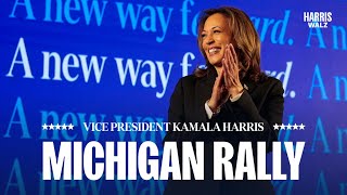 Vice President Kamala Harris Speaks at Michigan Rally [upl. by Michal]