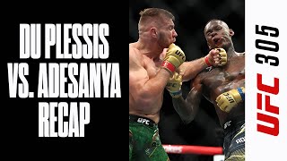 UFC 305 RECAP Dricus du Plessis scores submission of Israel Adesanya to retain title  CBS Sports [upl. by Christie17]