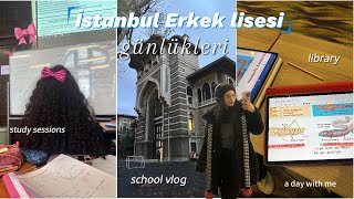 istanbul erkek lisesi günlükleri💌🎧📚  first video school days in my life studying amp more [upl. by Hallee]