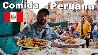 COMIDA PERUANA en el BAJO FLORES 🇵🇪 [upl. by Hajile]