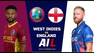 West Indies v England ENG vs WI 1st T20 2023 MATCH LIVE CRICKET SCORES amp COMMENTARY [upl. by Floris771]