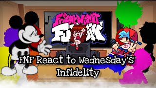 FNF React To Wednesdays InfidelityFriday Night FunkinElenaYT [upl. by Sirej]