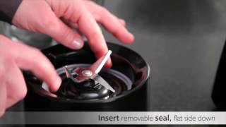 How to Assemble the KitchenAid® 5Speed Blender With Glass Jar Pitcher [upl. by Ecerahc]