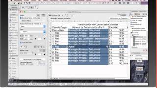 Archicad Cuantificación de Componentes [upl. by Belicia478]