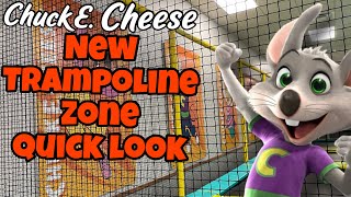 A quick look at the NEW Chuck E Cheese trampoline zone  North Las Vegas [upl. by Ecirted]