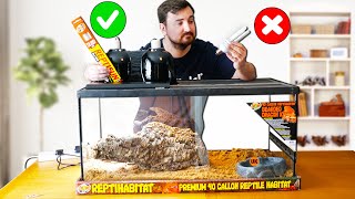 Bearded Dragon Setup for Beginners Making a 40g Kit Work [upl. by Enyad453]