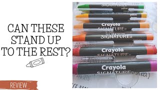 REVIEWING Crayola Signature Watercolor Crayons  How Will They Rank [upl. by Htrag]