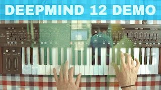 BEHRINGER DEEPMIND 12 DEMO WITH PRESET PATCHES PART 4  Pads Bass Leads etc [upl. by Rand978]