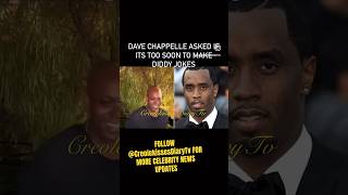 DAVE CHAPPELLE LAUGHS AT MENTION OF DIDDY davechappelle diddy shorts [upl. by Ghiselin201]