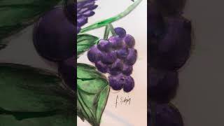 💜 grape purple acrylicpainting shortsyoutube art keşfet [upl. by Thomasine]