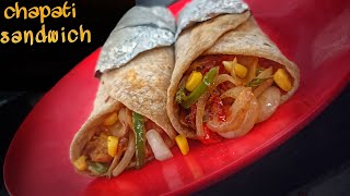 Chicken sandwich chapati recipe  vasi lovely food [upl. by Attenol928]