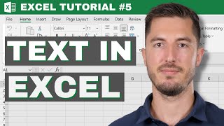 Mit Text als Datentyp in Microsoft Excel arbeiten Excel Tutorial 5 [upl. by Briano]