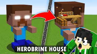 How to Build a HEROBRINE House in Minecraft Tagalog [upl. by Lavicrep7]