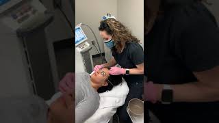 Watch a Moxi Laser Treatment with Kathy Taranto at AesthetiCare Medspa [upl. by Toy496]