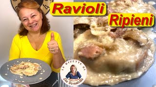 Ravioli ripieni con funghi e salsiccia allacciamoci il grembiule [upl. by Otrevogir301]