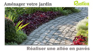 Comment réaliser une allée en pavés [upl. by Azial]