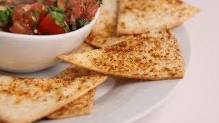 Crispy Baked Tortilla Chips Recipe  Laura Vitale  Laura in the Kitchen Episode 378 [upl. by Bar]