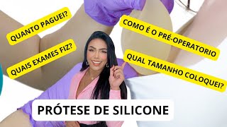 TUDO SOBRE MEU SILICONE VALOR EXAMES PRÉOPERATORIO [upl. by Aicilana]