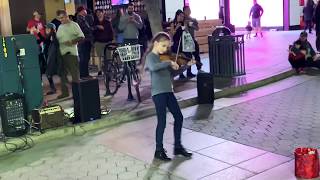 The Best Violin Street Performer Karolina Protsenko  Faded Alan Walker [upl. by Nirehtak]