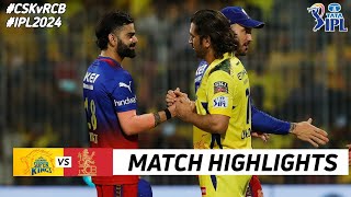 CSK vs RCB IPL 2024 Match Highlights  IPL Highlights 2024  CSK vs RCB IPL Highlights 2024 [upl. by Oremo]