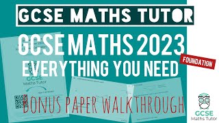 Every Topic You Need for Your GCSE Maths Exam  19th May 2023  Foundation  TGMT [upl. by Yentnuoc139]