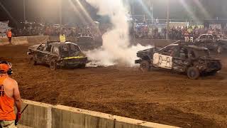 Full size street stock Mokane Missouri 83024 demolition derby [upl. by Germin]