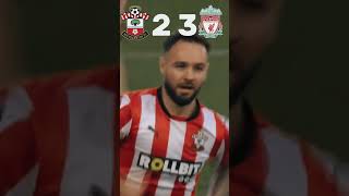 Southampton 2 VS 3 Liverpool highlights reels shorts bola [upl. by Mario281]