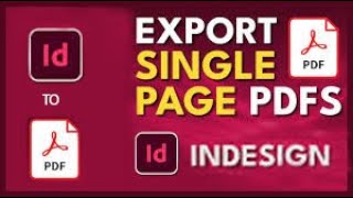 InDesign Export Single Page Tutorial tricks shortsvideos [upl. by Vershen]