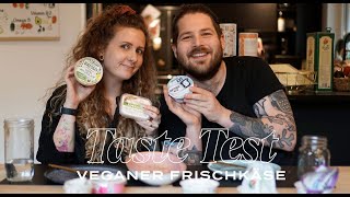 VEGANER KÄSE im Taste Test FrischkäseAlternativen Teil 13  mutimbauch [upl. by Htebiram]