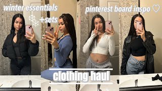 winter essentials clothing haul  building an aesthetic for the new year  fashion nova [upl. by Meingolda]