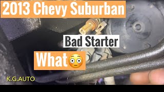 2013 Chevy Suburban Starter Replacement [upl. by Jumbala926]