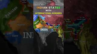 Which Indian States Have International Borders Part 1 geography geopolitics [upl. by Attenahs925]