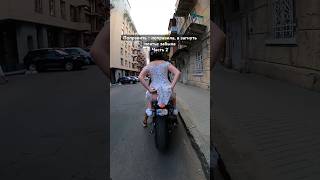 When the GIRL doesnt know how to sit properly on a MOTORCYCLE😂 bikelover moto motovlog [upl. by Nangem]