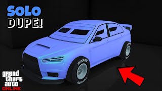 SOLO NEW SUPER EASY GTA 5 ONLINE CAR DUPLICATION AFTER LATEST PATCH [upl. by Yedsnil]