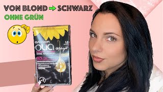 Haare SCHWARZ färben 😱 Glow UP mit OLIA ⁉️ DIY [upl. by Grimes]