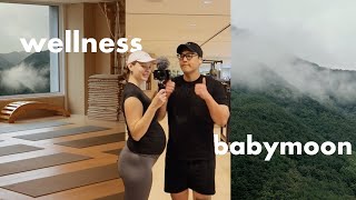 we went to a wellness babymoon resort in Korea 👼🏻 8 months pregnant [upl. by Brighton]