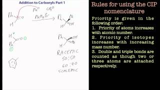 Addition to carbonyls part 1 A Chemistry Tutorial [upl. by Denn]