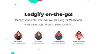 Lodgify Mobile App Manage Your Vacation Rentals On the Go  Webinar [upl. by Sass]