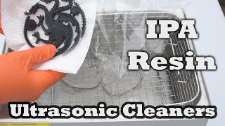 Resin 3D Printing  Ultrasonic Cleaning with IPA [upl. by Annaeed]