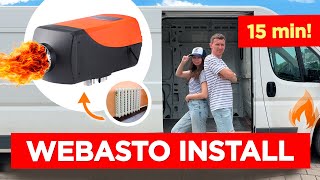 ⚫ Chinese Diesel Heater  Webasto   Installation How it works Testing  Conversion Campervan [upl. by Nnairrehs239]